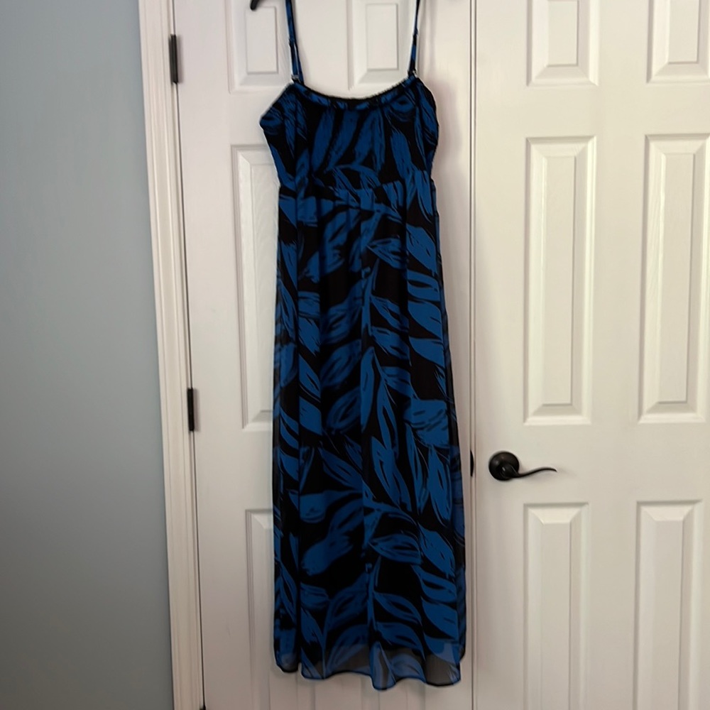 Blue/black maxi sundress 18/20